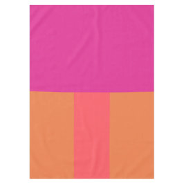Mantel Bloques De Color Rosado Y Naranja Caliente