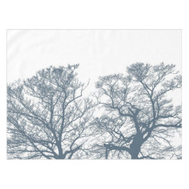 Mantel Blue Bottom Trees Tropical Boho