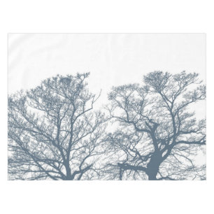 Mantel Blue Bottom Trees Tropical Boho
