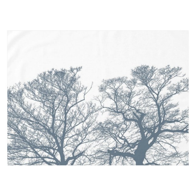 Mantel Blue Bottom Trees Tropical Boho (Frente (Horizontal))