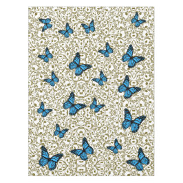 Mantel Blue butterfly gold garden