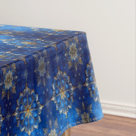 Mantel Blue Decorative Holiday Tablecloth