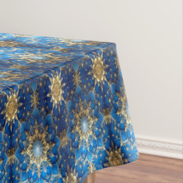 Mantel Blue Decorative Holiday Tablecloth