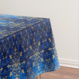 Mantel Blue Decorative Holiday Tablecloth