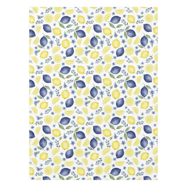 Mantel Blue French Country Lemon Pattern (Anverso)