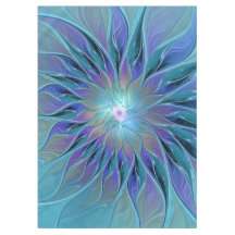 Blue Purple Flower Dream Resumen arte fractal