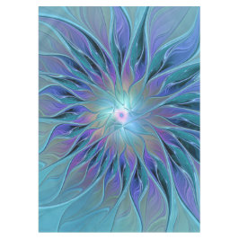 Mantel Blue Purple Flower Dream Resumen arte fractal