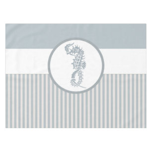 Mantel Blue Seahorse Blue Classic Nautical Elegant