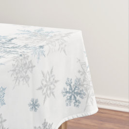 Mantel Blue Silver Gray Gray Snowflake Winter Wonderland