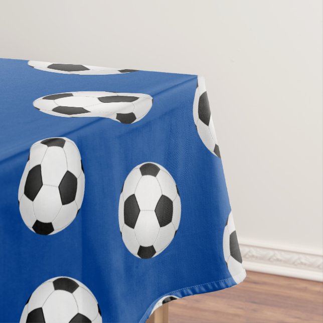 Mantel Blue Soccer Balls Niños Tablecloth Fiesta de cumpl (In Situ)