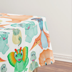 Mantel Blue Watercolor Dinosaur Birday Baby Shower