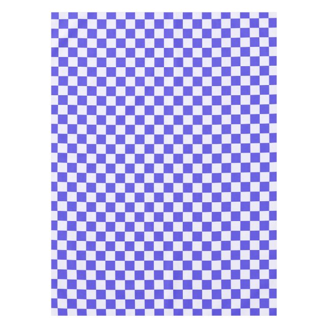 Mantel Blueberry cream checkered pattern (Anverso)