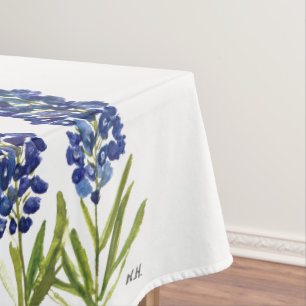 Mantel Bluebonnets Texas State Flowers Lupine Watercolor 