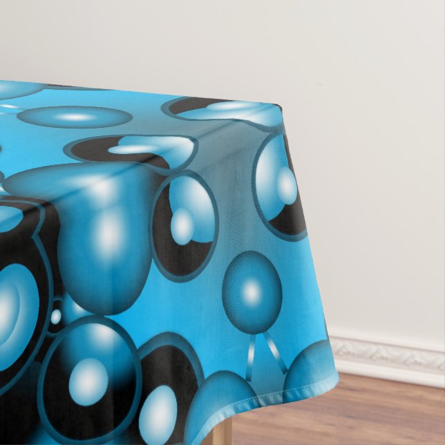 Mantel Blues Círculo concéntrico Arte abstracto orbital (In Situ)