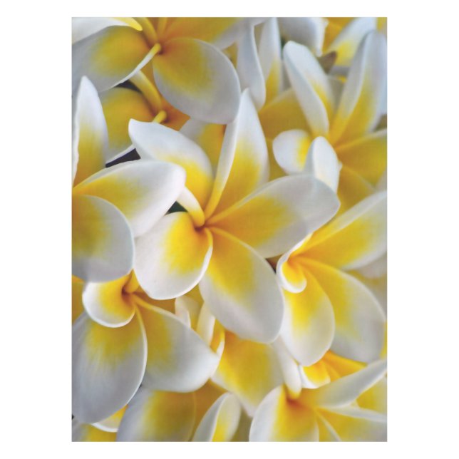 Mantel Boda de flores Frangipani Plumeria (Anverso)