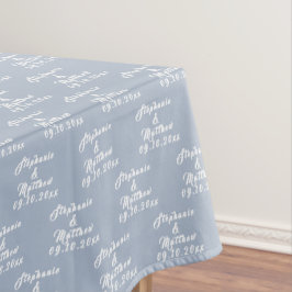 Mantel Boda de nombres de novias y novias simple y elegan