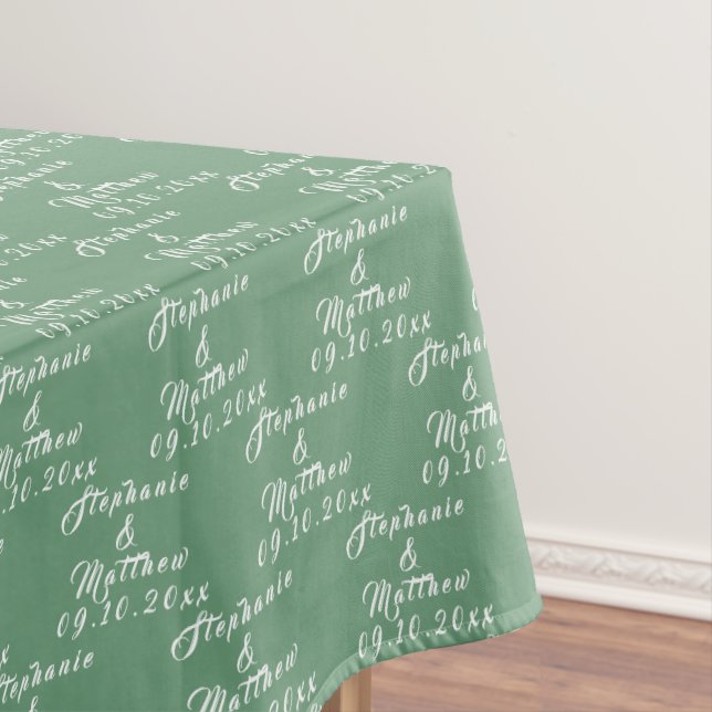 Mantel Boda de nombres de novias y novias simple y elegan (In Situ)