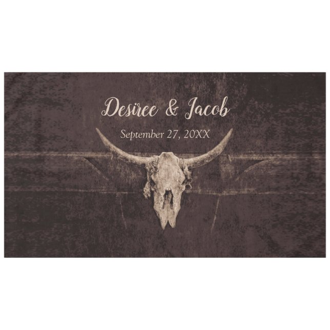 Mantel Boda de textura rústico de los países occidentales (Frente (Horizontal))