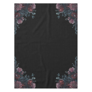 Mantel Boda floral oscuro Gothic Black Elegant