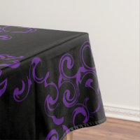 Boda gótico de Swirl Morado y Negro