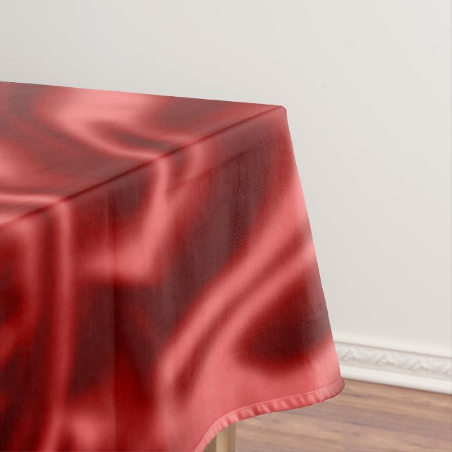 Mantel Boda Passion Red Faux Satin (In Situ)