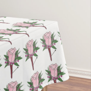 Mantel Boda Rosa Boutonniere Prom Flor Tablot