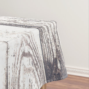 Mantel Boda Rústica de Campo con Madera Blanca y Estilo S