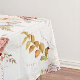 Mantel Boho Beige, Pampas Grass Terracotta Acuarela Nosot