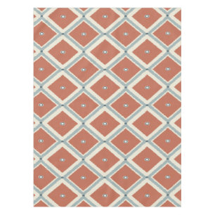 Mantel Boho Chic Terracota y Geométrico Ikat Índigo Pat