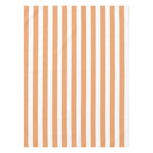 Mantel Boho Chic Vibrant Orange Stripes Spring & Summer (Anverso)