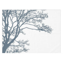 Boho de árbol único azul
