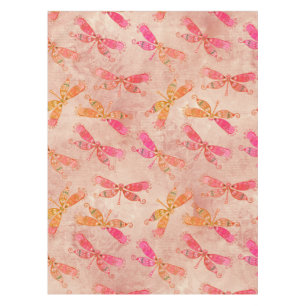 Mantel Boho Dragonflies en rosa