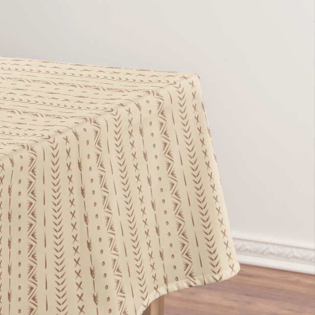 Mantel Boho Geométrico de Franja Suroeste Cálido Neutral (In Situ)
