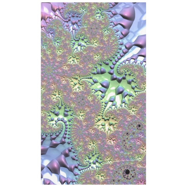Mantel Boho Hippie Groovy brillante fractal arcoiris colo (Anverso)