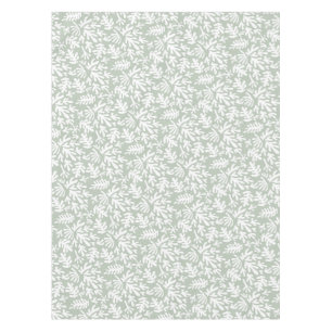 Mantel Boho Matisse Formas Botánicas Patrón Sage Verde
