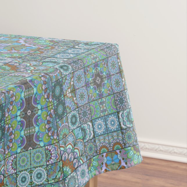 Mantel BoHo Tiled Tablecloth (In Situ)