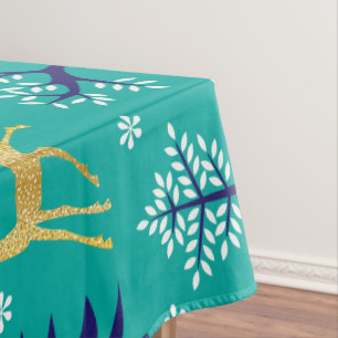 Mantel Boho Trees Gold Deers Modern