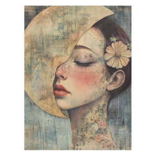Mantel Boho Vintage Woman y Half Moon