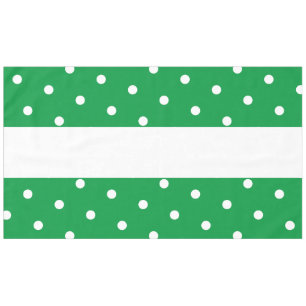 Mantel Bonito divertida brillante franjas blancas verdes 