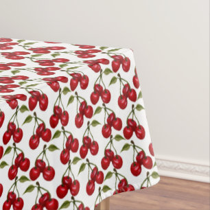Mantel Bonito Red Cherry Watercolor