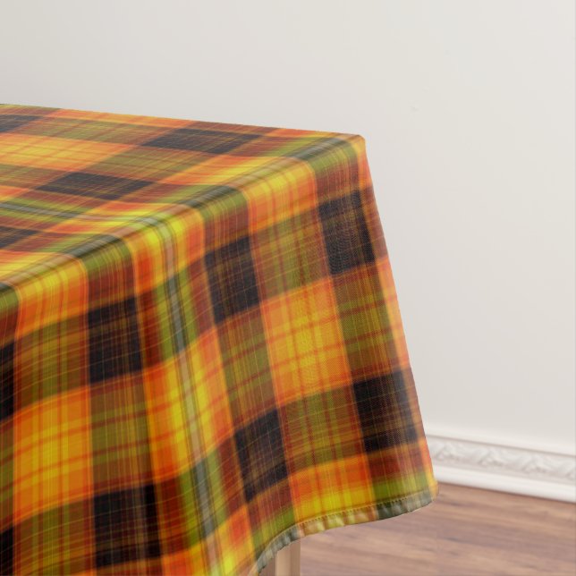 Mantel Bonito Tartán, Escocia, amarillo rojo negro (In Situ)