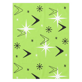 Mantel Boomerangs and Stars Chartreuse de los años 50