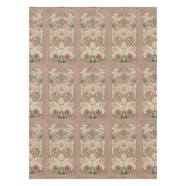 Mantel Bordería floral de William Morris 1875 (Anverso)