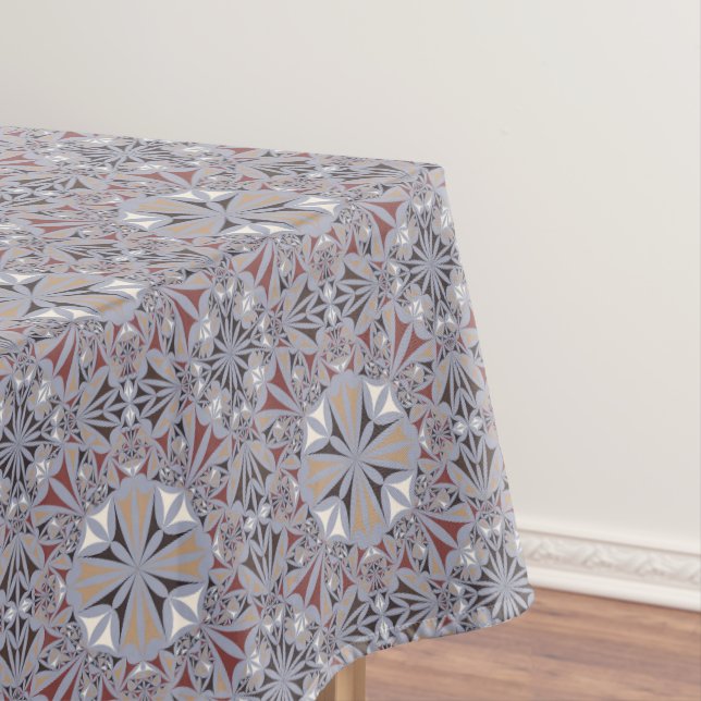 Mantel Borgoña y modelo elegante gris (In Situ)