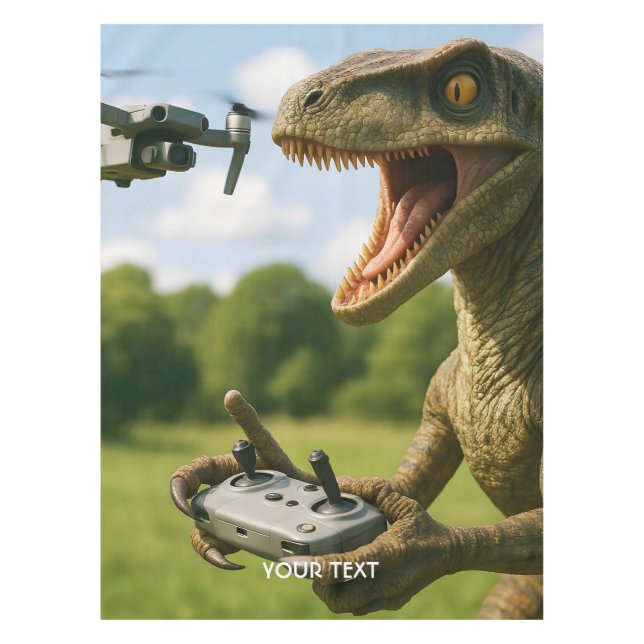 Mantel Bosque de drones de dinosaurios (Anverso)