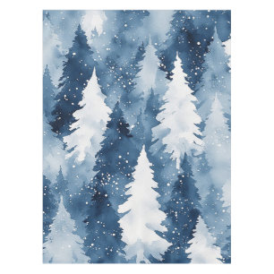 Mantel Bosque Invernal de Pinos Silenciosos
