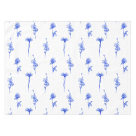 Mantel Botanical Elegant Blue Floral Flowers