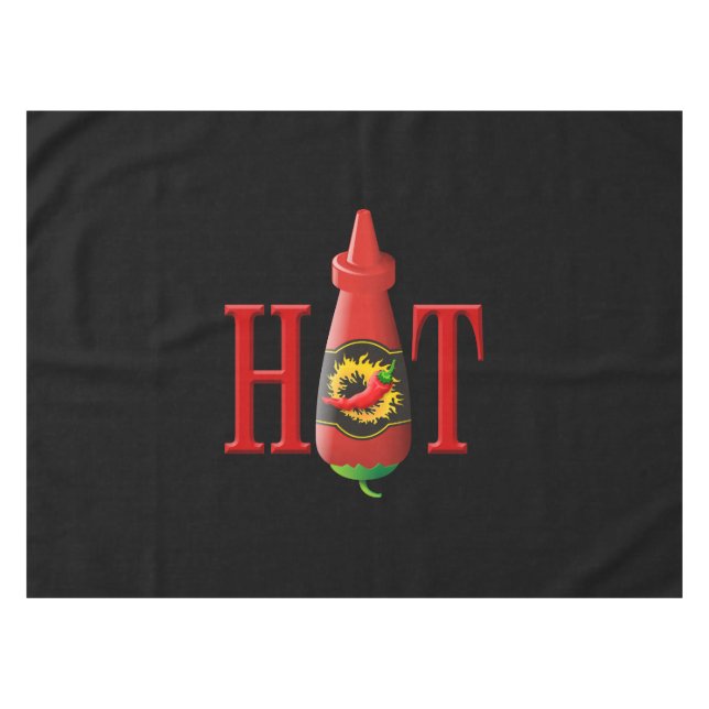 Mantel Botella de Salsa Caliente (Frente (Horizontal))