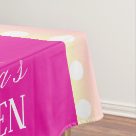 Mantel Bright Pink and Pola Dots 