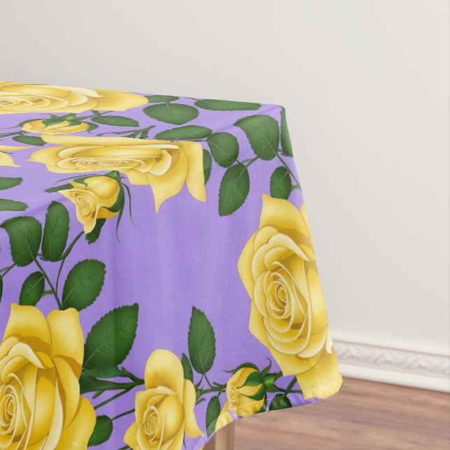 Mantel Bright Yellow Roses With Green Leaves  (In Situ)